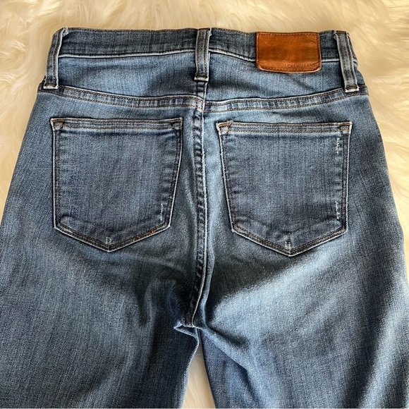 J. Crew 9” Toothpick Jean In Rip & Repair Wash Skinny Ankle Size 24 - Picture 9 of 13